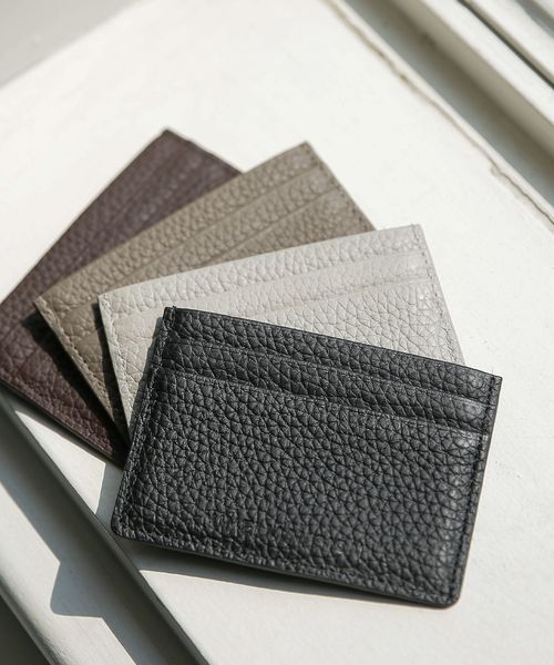 UNE MANSION(ユヌマンション)の「【Original】UNE MANSION ロゴ入りカードケース(カードケース)」|ブラック