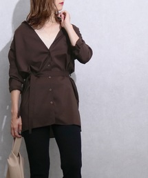 reca | 紐付きミドル丈シャツ(シャツ/ブラウス)