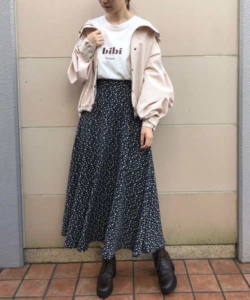 one after another NICE CLAUP（ワンアフターアナザーナイスクラップ）の「【WEB限定】フレアロングスカート（スカート・レディース・ホワイト/ブラック系その他/ベージュ系その他/ブラウン系その他/パープル系その他/その他/ベージュ・FREE）」の20枚目の写真