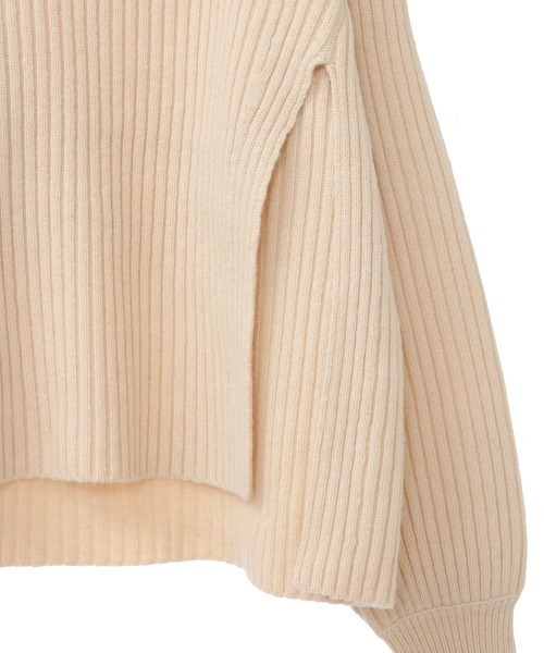 ニット+セーター CLANE - CLANE SIDE SLIT TURTLE RIB KNIT CLANE（クラネ）の「SIDE SLIT TURTLE RIB KNIT（ニット
