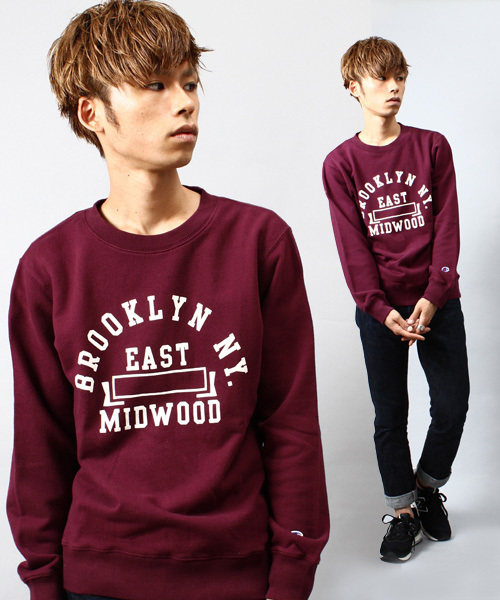 UNION STATION（ユニオンステーション）の「Champion×Collective スウェット（スウェット・メンズ・グレー/グリーン/バーガンディー・SMALL/LARGE/MEDIUM）」の3枚目の写真