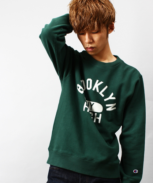 UNION STATION（ユニオンステーション）の「Champion×Collective スウェット（スウェット・メンズ・グレー/グリーン/バーガンディー・SMALL/LARGE/MEDIUM）」の2枚目の写真