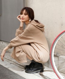 裏起毛パーカーワンピース