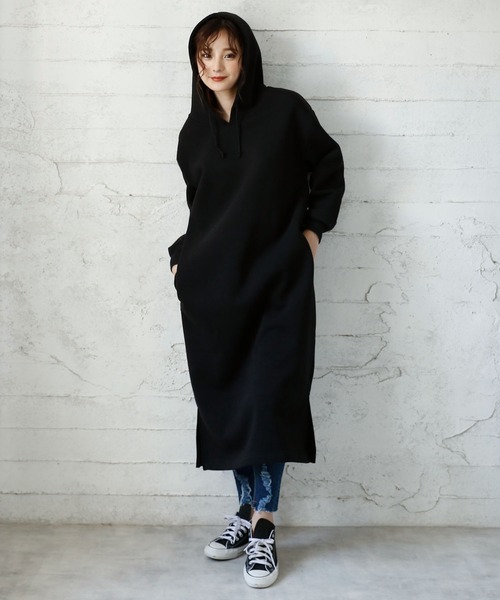 セール 裏起毛パーカーワンピース ワンピース Girly Doll ガーリードール のファッション通販 Zozotown