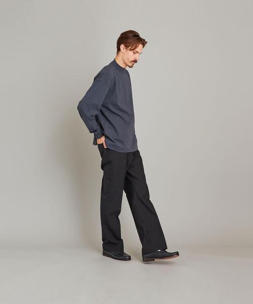 Steven Alan（スティーブンアラン）の「＜Steven Alan＞ TRKY MOCK NECK LONG SLEEVES-BOLD/カットソー（Tシャツ/カットソー・メンズ・ナチュラル/ダークグレー/ホワイト・LARGE/X-LARGE/SMALL/MEDIUM）」の15枚目の写真