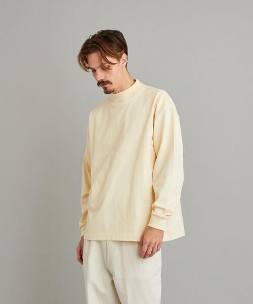 Steven Alan（スティーブンアラン）の「＜Steven Alan＞ TRKY MOCK NECK LONG SLEEVES-BOLD/カットソー（Tシャツ/カットソー・メンズ・ナチュラル/ダークグレー/ホワイト・LARGE/X-LARGE/SMALL/MEDIUM）」の16枚目の写真