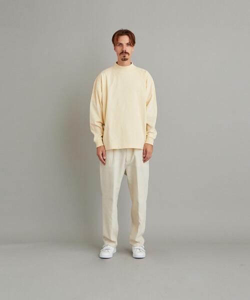 Steven Alan（スティーブンアラン）の「＜Steven Alan＞ TRKY MOCK NECK LONG SLEEVES-BOLD/カットソー（Tシャツ/カットソー・メンズ・ナチュラル/ダークグレー/ホワイト・LARGE/X-LARGE/SMALL/MEDIUM）」の18枚目の写真