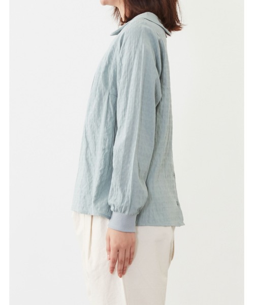 POU DOU DOU（プードゥドゥ）の「袖口リブブラウス（シャツ/ブラウス・レディース・ブラック/オフホワイト/ミント・3）」の20枚目の写真