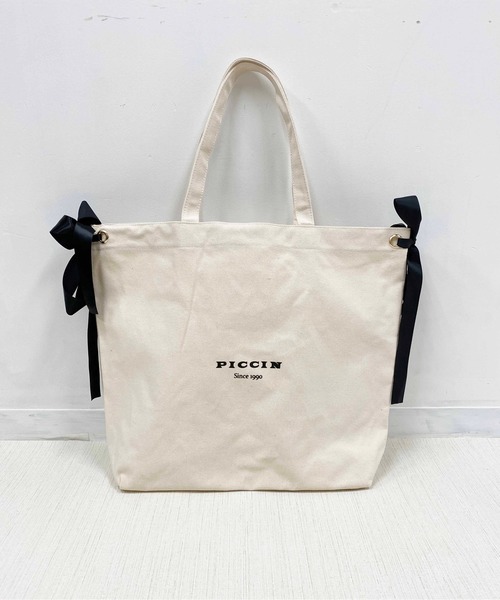 PICCIN（ピッチン）の「ロゴ入りトートバッグ（トートバッグ・レディース・ベージュ・FREE）」の10枚目の写真