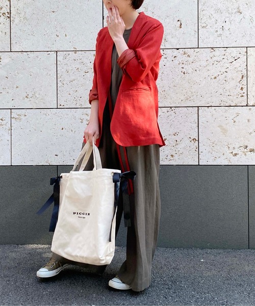 PICCIN（ピッチン）の「ロゴ入りトートバッグ（トートバッグ・レディース・ベージュ・FREE）」の4枚目の写真