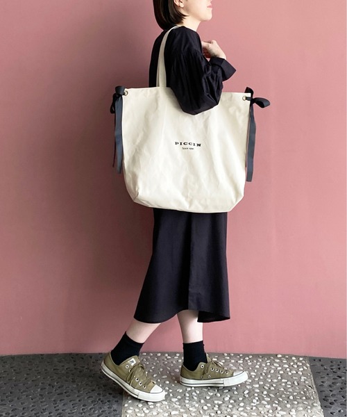 PICCIN（ピッチン）の「ロゴ入りトートバッグ（トートバッグ・レディース・ベージュ・FREE）」の7枚目の写真