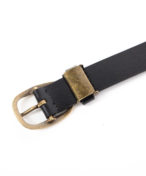 WEGO(ウィゴー)の「WEGO/イタリアンレザープレーンベルト(ベルト・メンズ・シルバー/ゴールド・FREE)」の4枚目の写真