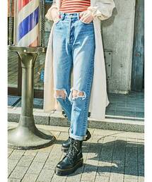 jouetie | ベーシックダメージボーイズデニム(デニムパンツ)