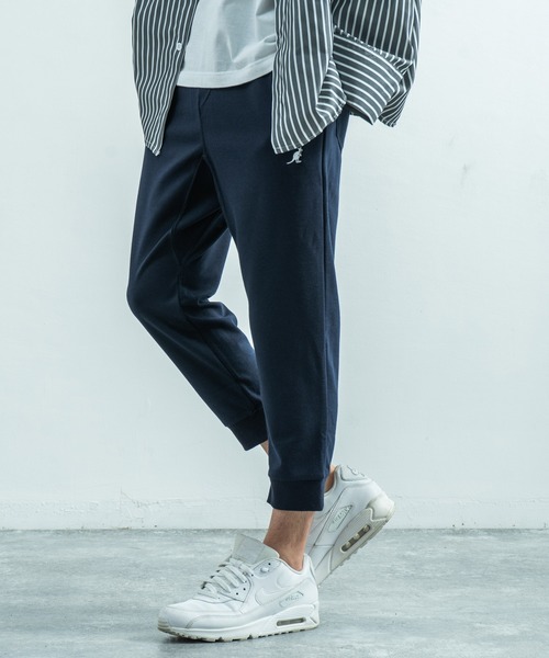KANGOL(カンゴール)の「KANGOL 別注 ポンチ クロップドジョガーパンツ ラインパンツ ユニセックス(その他パンツ・メンズ・ホワイト/ブラック/ネイビー/グレー/カーキ/ホワイト系その他/ブラック系その他/グレー系その他/ベージュ系その他/ブルー系その他/チャコール/ホワイト系その他2/ブラック系その他2/グレー系その他2/グレー系その他3/グレー系その他4/ベージュ系その他2/ブルー系その他2・M/L/LL)」の16枚目の写真