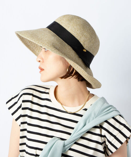 NOLLEY’S（ノーリーズ）の「コインリボンダウンハット（ハット・レディース・グレー/ベージュ/ブラック・FREE）」の2枚目の写真