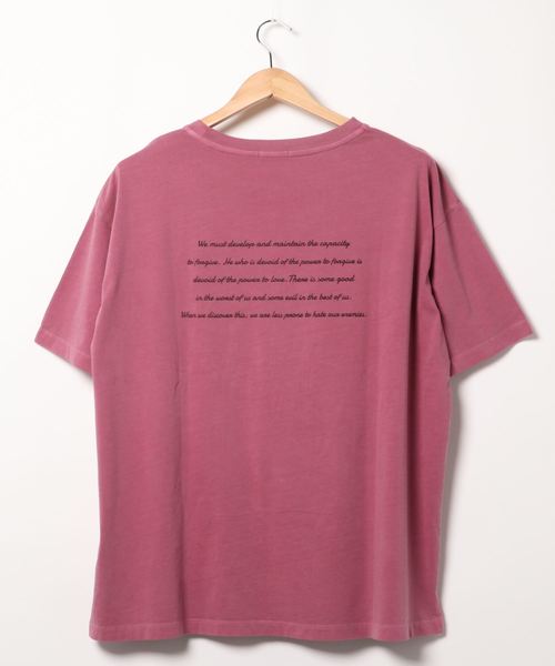 LOWRYS FARM（ローリーズファーム）の「ピグメントロゴＴＥＥ　886754（Tシャツ/カットソー・レディース・ピンク/チャコールグレー/アイボリー/イエロー・FREE）」の14枚目の写真