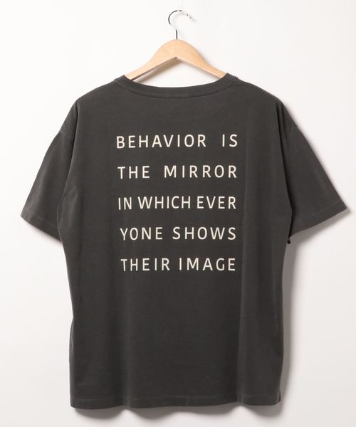 LOWRYS FARM（ローリーズファーム）の「ピグメントロゴＴＥＥ　886754（Tシャツ/カットソー・レディース・ピンク/チャコールグレー/アイボリー/イエロー・FREE）」の13枚目の写真