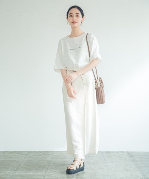 LOWRYS FARM（ローリーズファーム）の「ピグメントロゴＴＥＥ　886754（Tシャツ/カットソー・レディース・ピンク/チャコールグレー/アイボリー/イエロー・FREE）」の18枚目の写真