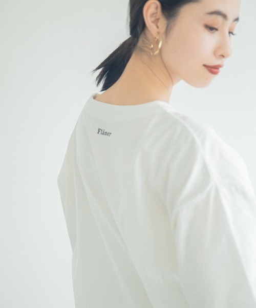 LOWRYS FARM（ローリーズファーム）の「ピグメントロゴＴＥＥ　886754（Tシャツ/カットソー・レディース・ピンク/チャコールグレー/アイボリー/イエロー・FREE）」の19枚目の写真