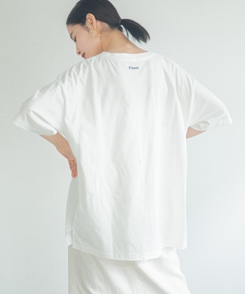 LOWRYS FARM（ローリーズファーム）の「ピグメントロゴＴＥＥ　886754（Tシャツ/カットソー・レディース・ピンク/チャコールグレー/アイボリー/イエロー・FREE）」の20枚目の写真