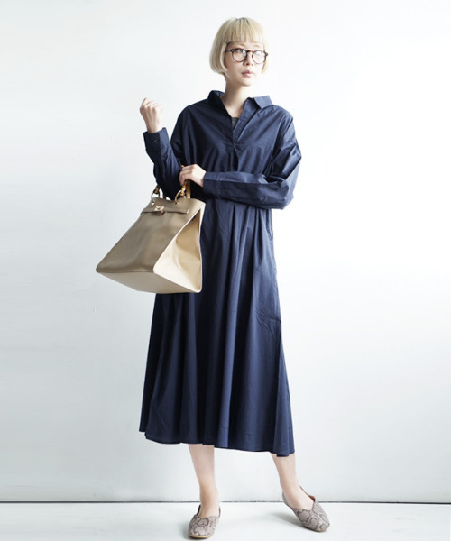 コットンローン スキッパーシャツワンピース シャツワンピース E Zakkamania Stores イーザッカマニアストアーズ のファッション通販 Zozotown