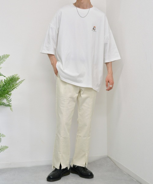 kutir(クティール)の「レトロガールTシャツ コラボTシャツ(Tシャツ/カットソー・メンズ・ホワイト/ダークグリーン/ダークブルー/オフホワイト/グレイッシュベージュ/グレー系その他・SMALL/MEDIUM/LARGE)」の8枚目の写真