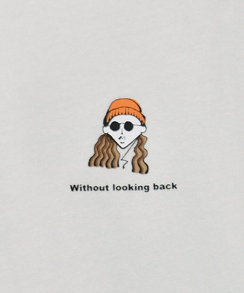 kutir(クティール)の「レトロガールTシャツ コラボTシャツ(Tシャツ/カットソー・メンズ・ホワイト/ダークグリーン/ダークブルー/オフホワイト/グレイッシュベージュ/グレー系その他・SMALL/MEDIUM/LARGE)」の13枚目の写真