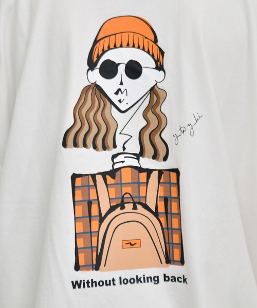 kutir(クティール)の「レトロガールTシャツ コラボTシャツ(Tシャツ/カットソー・メンズ・ホワイト/ダークグリーン/ダークブルー/オフホワイト/グレイッシュベージュ/グレー系その他・SMALL/MEDIUM/LARGE)」の14枚目の写真