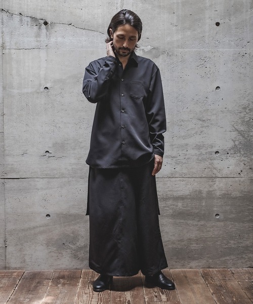 d3d5(ディースリーディーファイブ)の「mp8286-アシンメトリーカットパンツ(その他パンツ・メンズ・ブラック/エメラルド・FREE)」の19枚目の写真