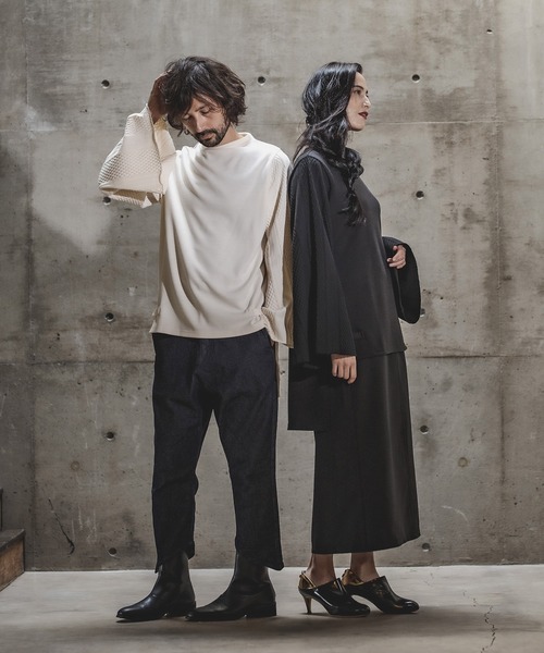 d3d5(ディースリーディーファイブ)の「mp8286-アシンメトリーカットパンツ(その他パンツ・メンズ・ブラック/エメラルド・FREE)」の13枚目の写真