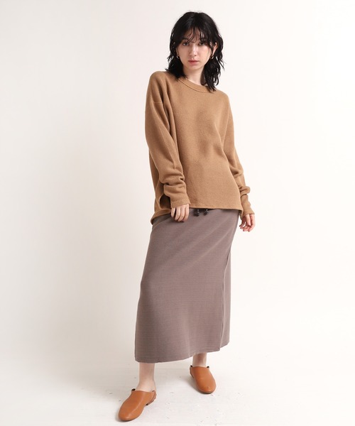 RNA-N(アールエヌエーエヌ)の「M1525 カノコロンT(Tシャツ/カットソー・レディース・ベージュ/キナリ/オリーブ・MEDIUM)」の6枚目の写真