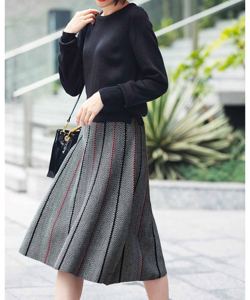 ｉｅｄｉｔ １枚で完璧スタイルが完成する あったからくちんな好印象ドッキングニットワンピース ワンピース Iedit イディット のファッション通販 Zozotown