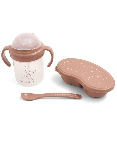 BREEZE（ブリーズ）の「お食事セット（マグ/哺乳瓶/お食事グッズ・キッズ・ミント/ブラウン・FREE）」の2枚目の写真