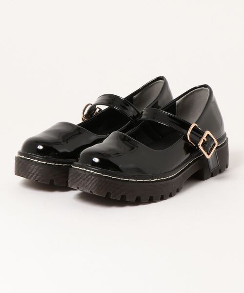 【✩】厚いヴィンテージソールのかわいいメリージェーンシューズ Shoes in Closet（シューズインクローゼット）の「【WEB限定