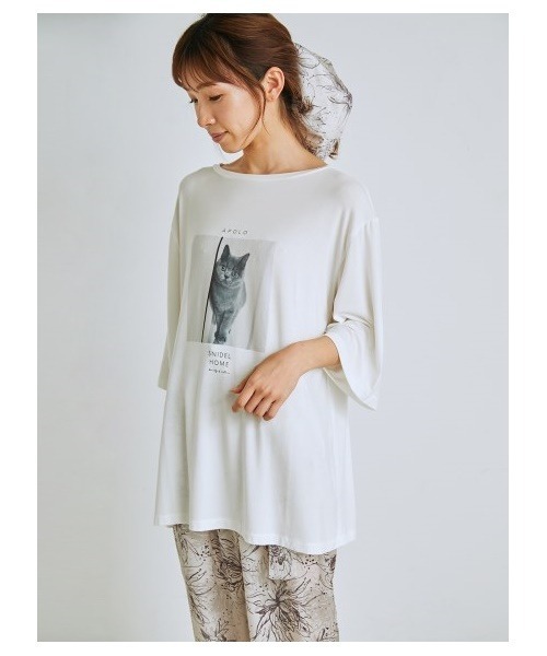 SNIDEL HOME（スナイデルホーム）の「CATプリントTシャツ
