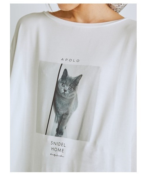 SNIDEL HOME（スナイデルホーム）の「CATプリントTシャツ