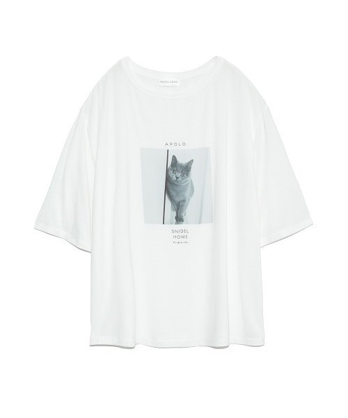 SNIDEL HOME（スナイデルホーム）の「CATプリントTシャツ