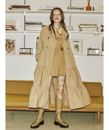 jouetie | トレンチティアードワンピース(トレンチコート)