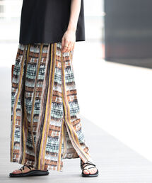 Ray BEAMS | Ray BEAMS / プリント ギャザー スカート(スカート)