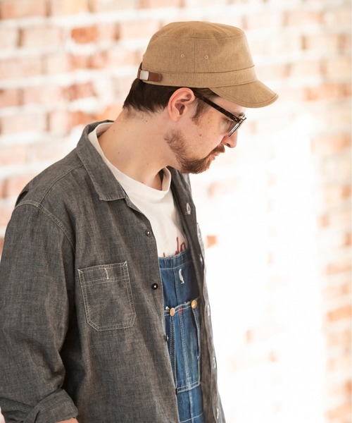 CRESTERBRIDGE＊ストーンベージュチェックつばワークキャップ CRESTERBRIDGE＊ストーンベージュチェックつばワークキャップ チェック