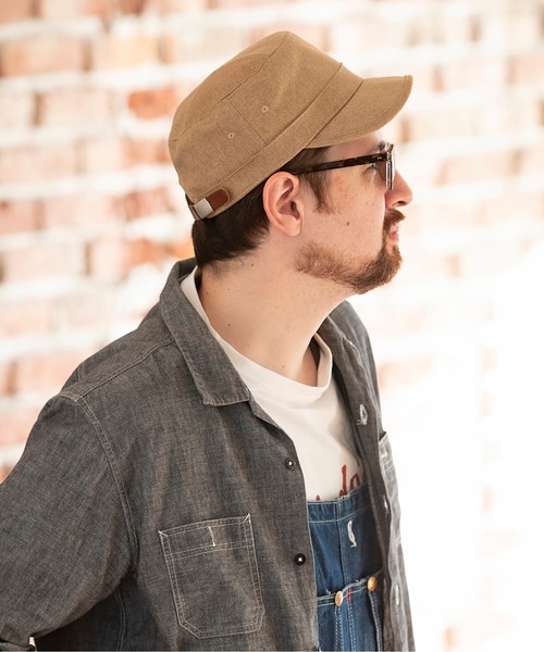 CRESTERBRIDGE＊ストーンベージュチェックつばワークキャップ CRESTERBRIDGE＊ストーンベージュチェックつばワークキャップ