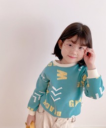 aimoha | 【aimoha-KIDS-】【新作】 裏フリースボーダー/英字総柄 スウェット(スウェット)