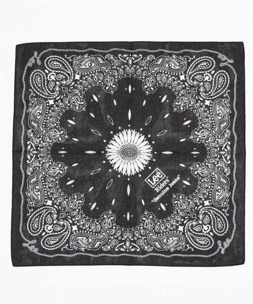 Lee（リー）の「Lee/リー　オリジナル バンダナ（バンダナ/スカーフ・レディース・ブラック/ネイビー/レッド・FREE）」の2枚目の写真