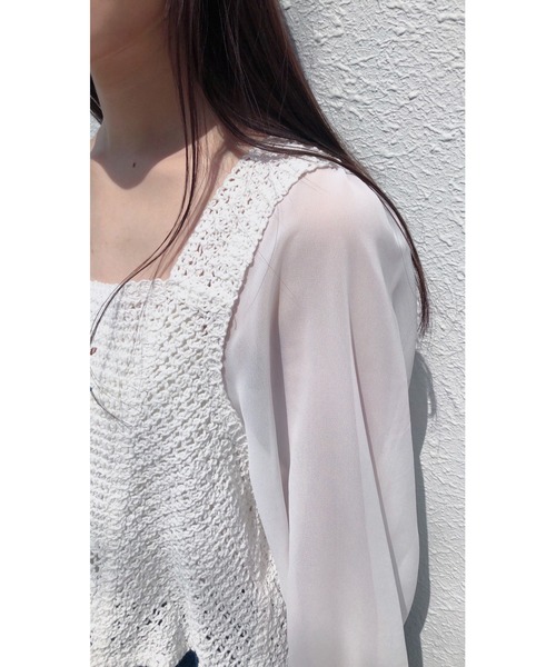 Clice de Paris（クリシェドゥパリス）の「K/花刺繍ビスチェBL（シャツ/ブラウス・レディース・アイボリー/オフホワイト・ONESIZE）」の16枚目の写真