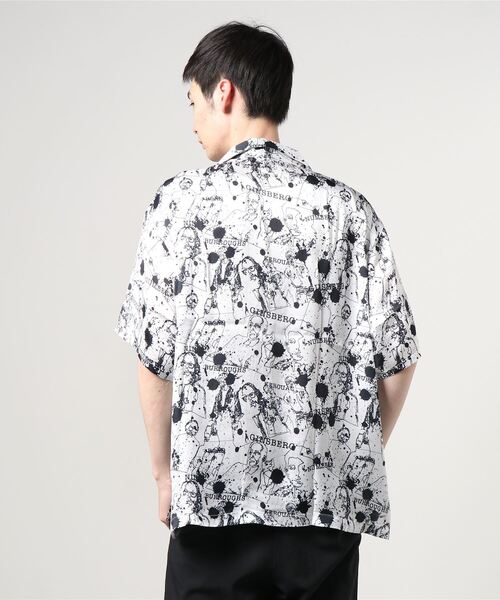 STUDIOUS SELECT(ステュディオスセレクト)の「STUDIOUS別注 パターングラフィックオープンカラーシャツ(シャツ/ブラウス・メンズ・ベージュ/ブラック/キャメル/ダークグレー/グレー/ホワイト・1/2/3)」の8枚目の写真