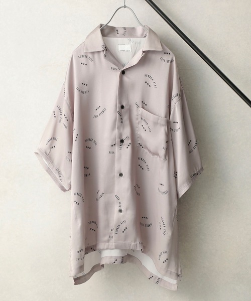 STUDIOUS SELECT(ステュディオスセレクト)の「STUDIOUS別注 パターングラフィックオープンカラーシャツ(シャツ/ブラウス・メンズ・ベージュ/ブラック/キャメル/ダークグレー/グレー/ホワイト・1/2/3)」の5枚目の写真