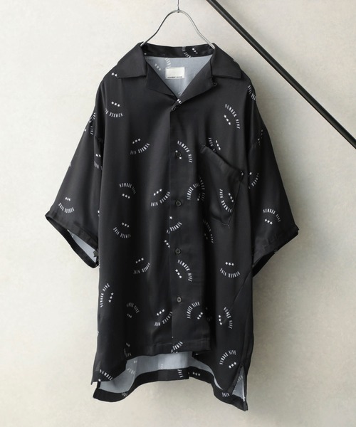 STUDIOUS SELECT(ステュディオスセレクト)の「STUDIOUS別注 パターングラフィックオープンカラーシャツ(シャツ/ブラウス・メンズ・ベージュ/ブラック/キャメル/ダークグレー/グレー/ホワイト・1/2/3)」の3枚目の写真