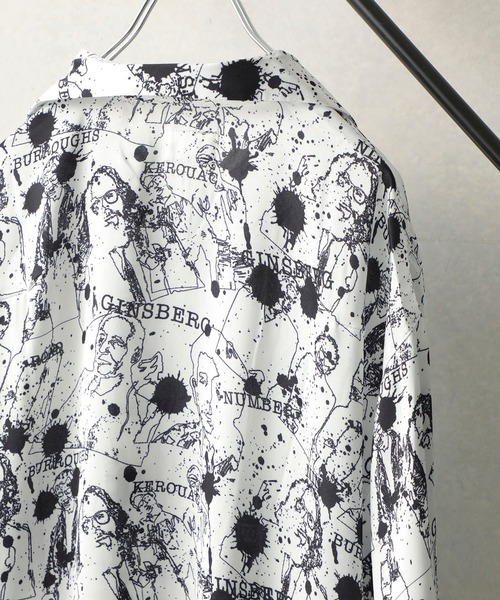 STUDIOUS SELECT(ステュディオスセレクト)の「STUDIOUS別注 パターングラフィックオープンカラーシャツ(シャツ/ブラウス・メンズ・ベージュ/ブラック/キャメル/ダークグレー/グレー/ホワイト・1/2/3)」の17枚目の写真