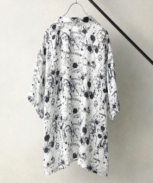 STUDIOUS SELECT(ステュディオスセレクト)の「STUDIOUS別注 パターングラフィックオープンカラーシャツ(シャツ/ブラウス・メンズ・ベージュ/ブラック/キャメル/ダークグレー/グレー/ホワイト・1/2/3)」の15枚目の写真