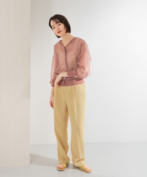 KBF（ケイビーエフ）の「ワンタックスラックス（その他パンツ・レディース・イエロー/アイボリー/ネイビー・38/36）」の20枚目の写真